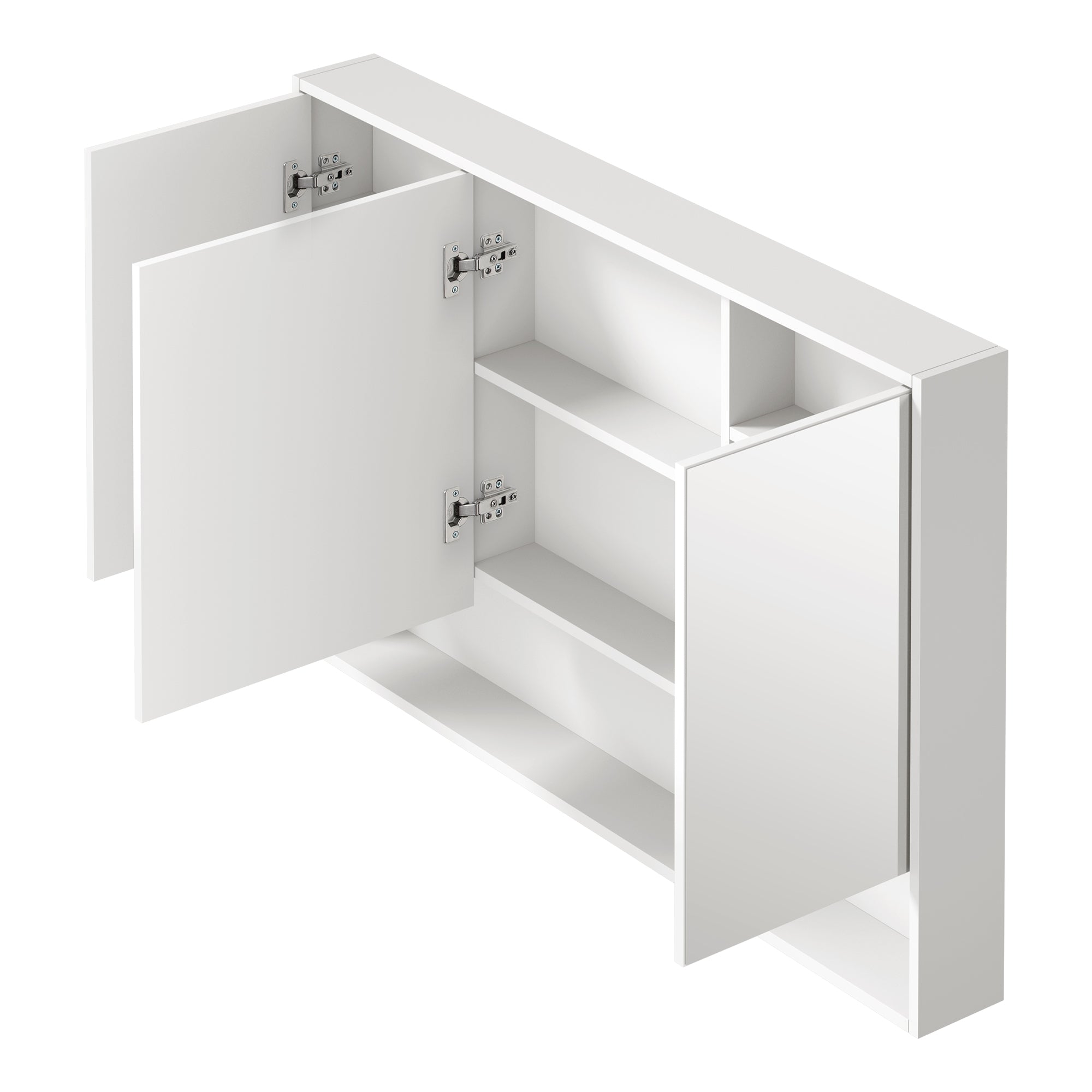 Welba Bathroom Mirror Cabinet LED Light Medicine Shaving Wall Storage 1200x750mm - Sunyee