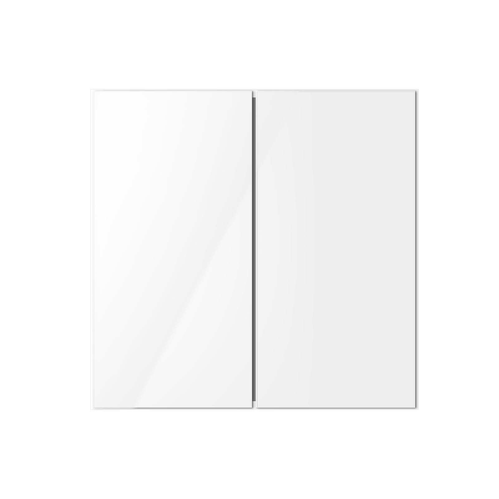 Welba Bathroom Mirror Cabinet Vanity Medicine Shaving Wall Storage 600mmx720mm - Sunyee
