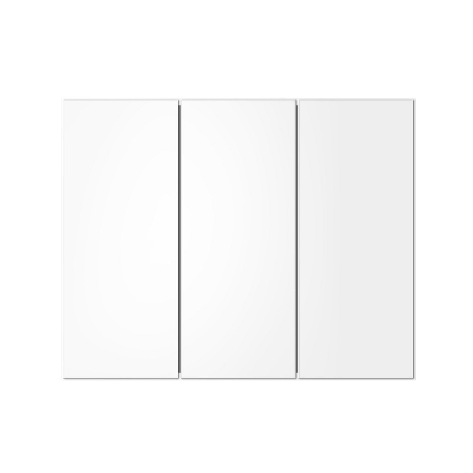 Welba Bathroom Mirror Cabinet Vanity Medicine Wall Storage White 900mm x 720mm - Sunyee
