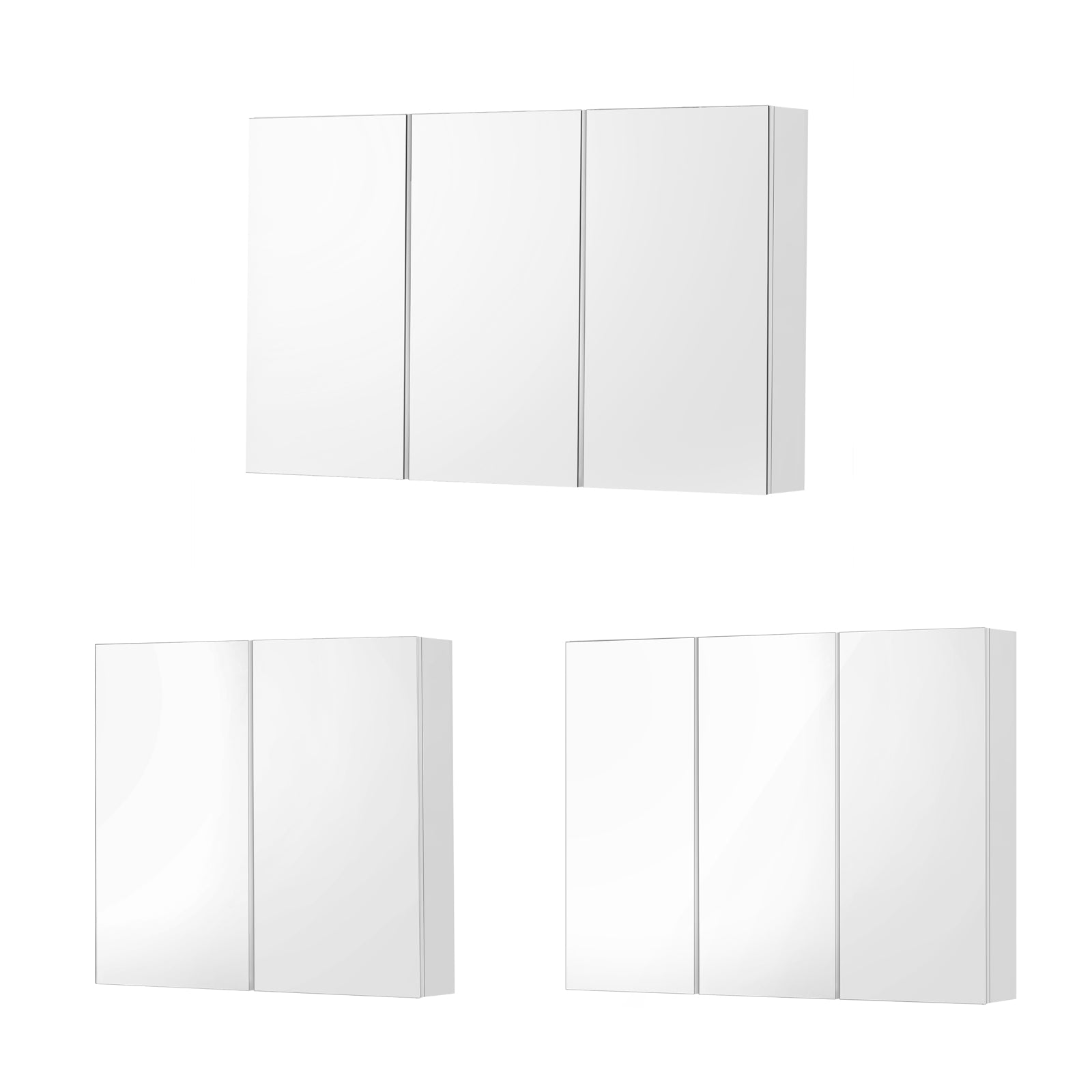 Welba Bathroom Mirror Cabinet Vanity Medicine Wall Storage 600/750/900/1200mm - Sunyee