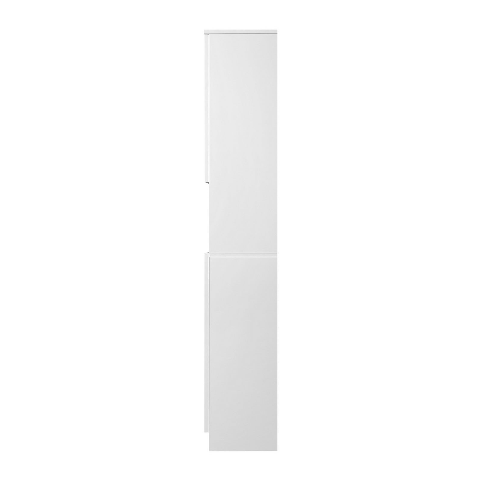 Oikiture Bathroom Cabinet Storage Laundry Tall Slim Toilet Floor Cupboard White - Sunyee