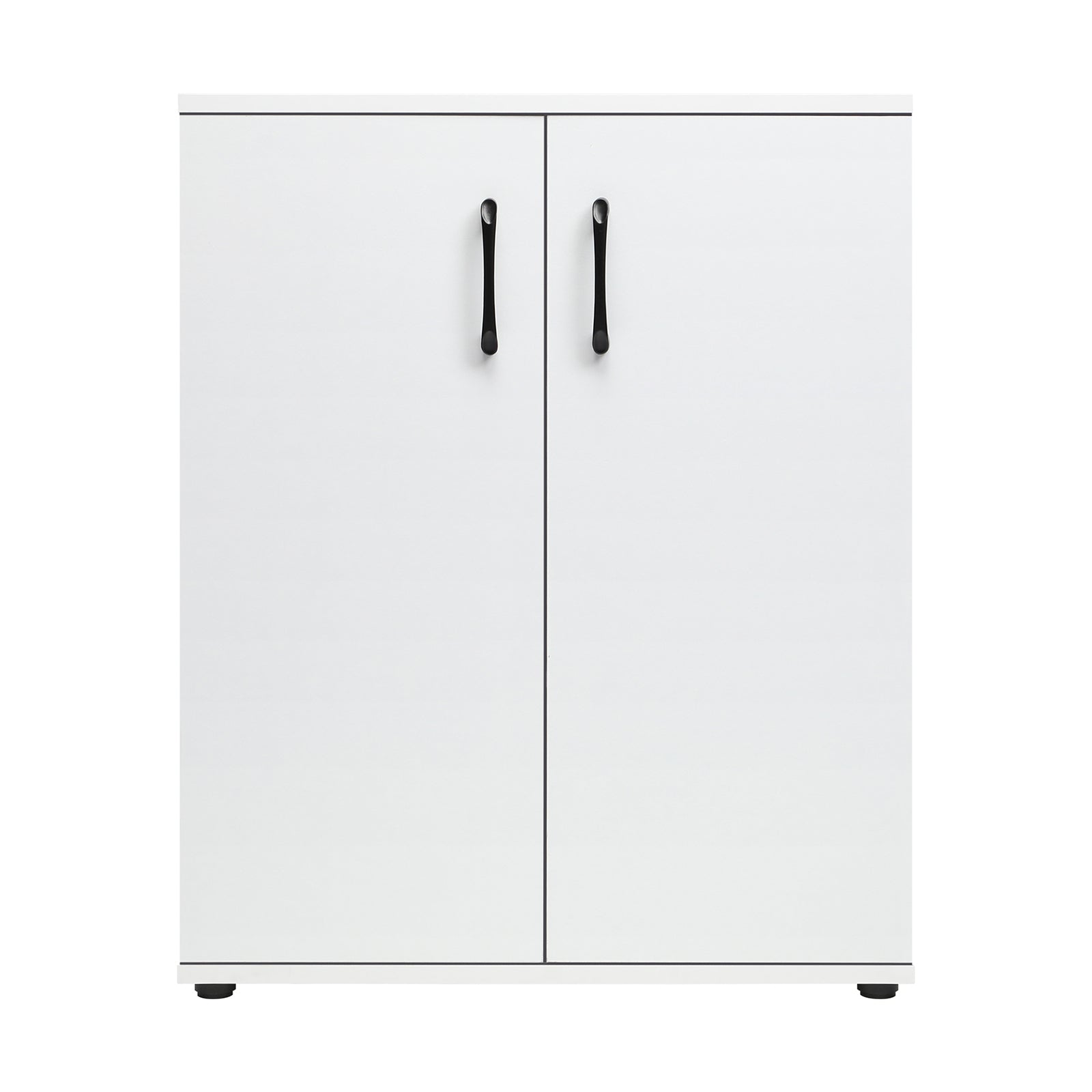Oikiture Storage Cabinet Bathroom Cabinet Freestanding Cupboard Organiser White - Sunyee