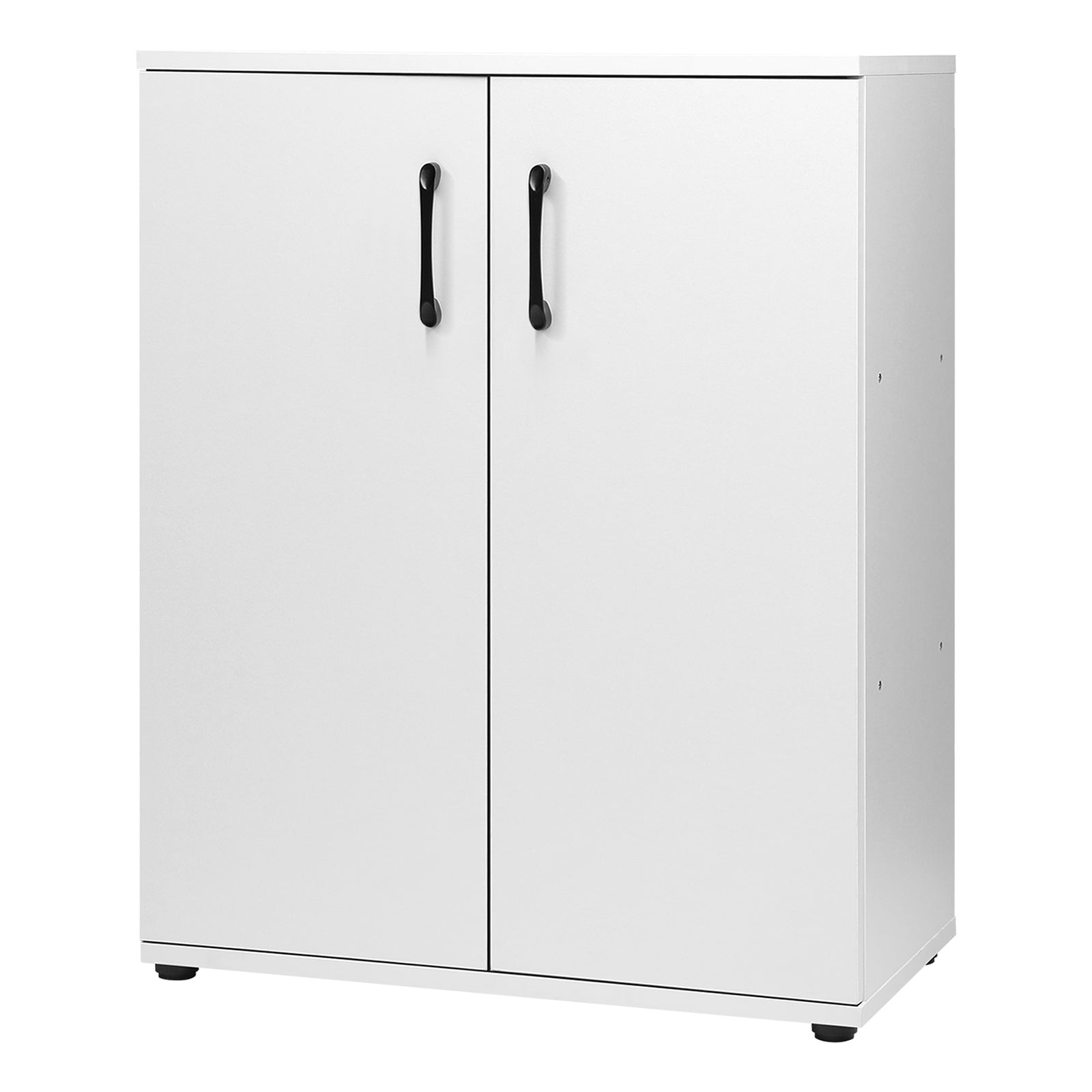 Oikiture Storage Cabinet Bathroom Cabinet Freestanding Cupboard Organiser White - Sunyee