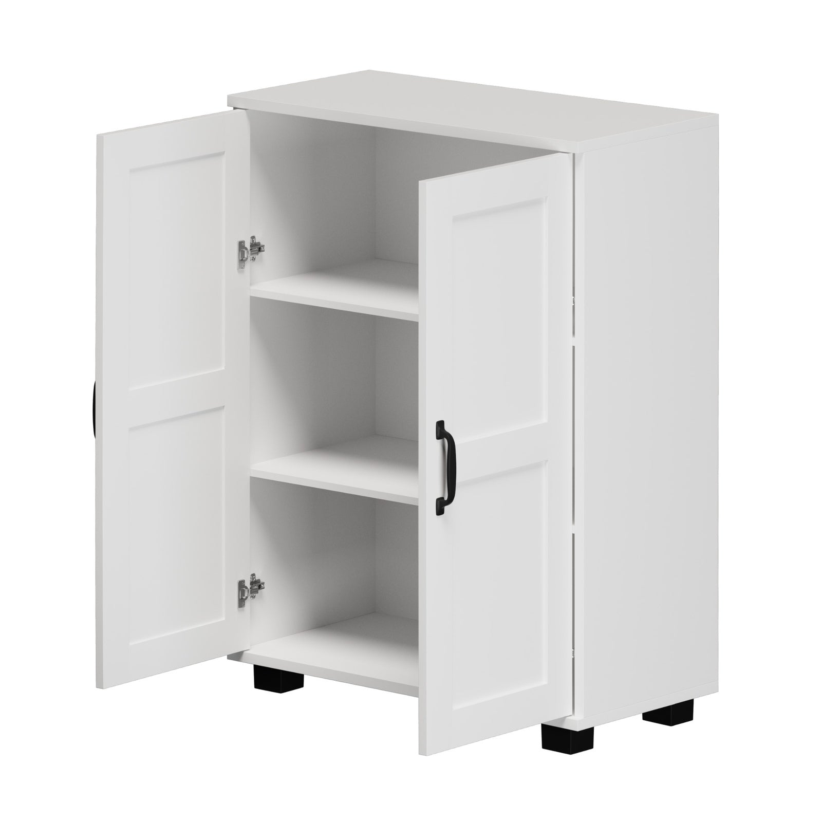 Oikiture Storage Cabinet Bathroom Buffet Sideboard 2 Door Cupboard White - Sunyee