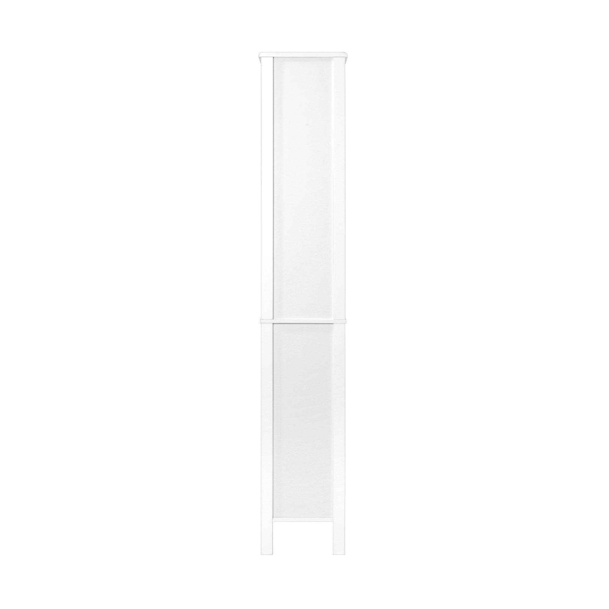 Oikiture Bathroom Cabinet Storage Laundry Tall Slim Cupboard Rattan Door White - Sunyee