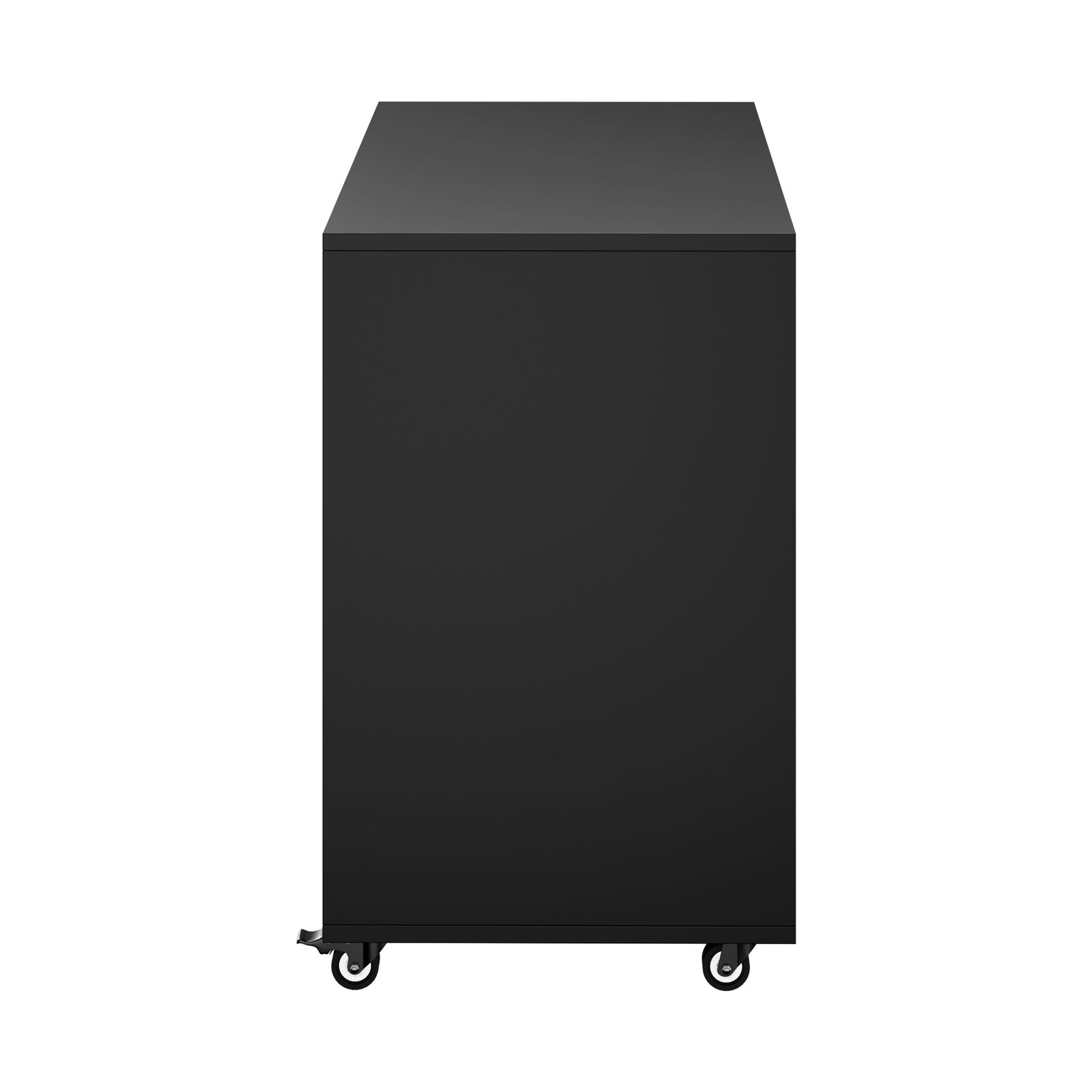 Oikiture Filing Cabinet 1 Door 5 Drawer Mobile Office Storage Cabinet Black - Sunyee