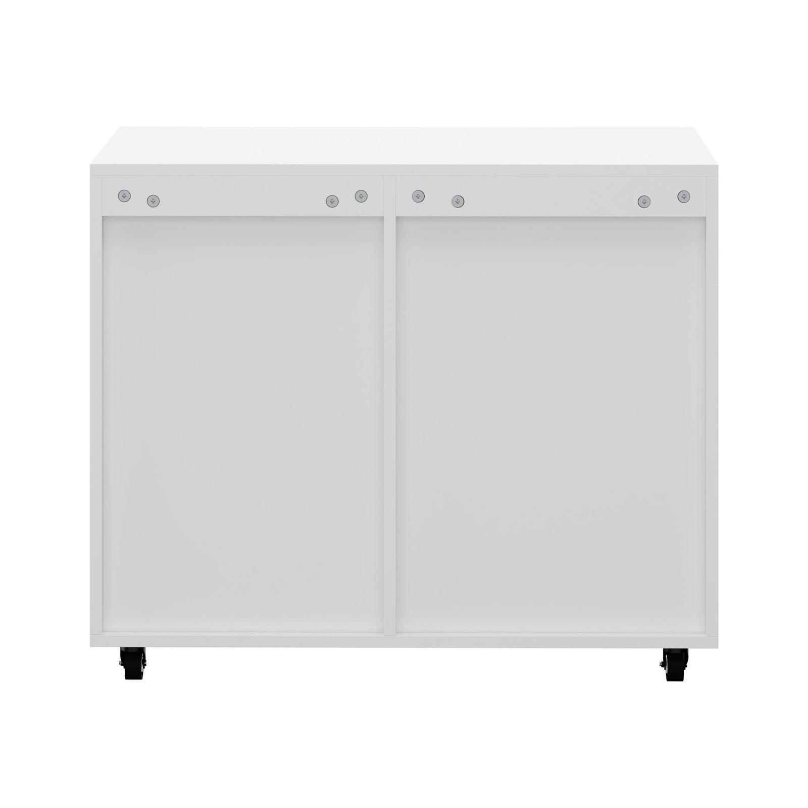 Oikiture Filing Cabinet 1 Door 5 Drawer Mobile Office Storage Cabinet White - Sunyee