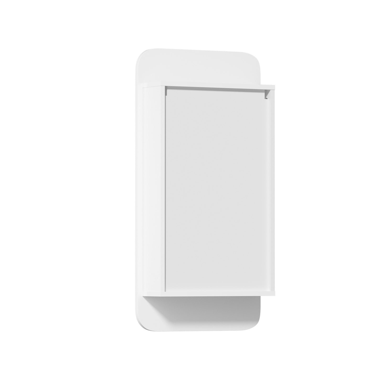 Welba Bathroom Mirror Cabinet Organiser 3-Tier Adjustable Shelves White