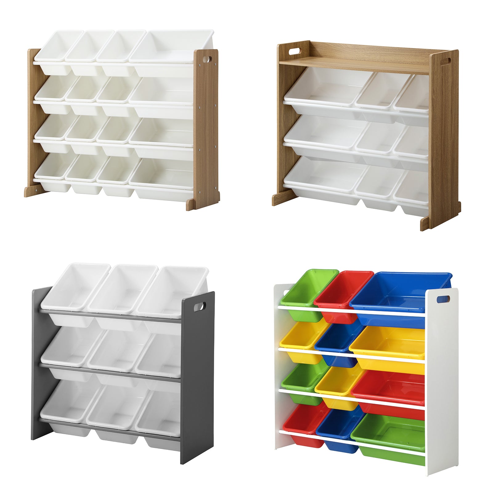 Oikiture Kids Toy Box Organiser Display Shelf Storage Rack Drawer - Sunyee