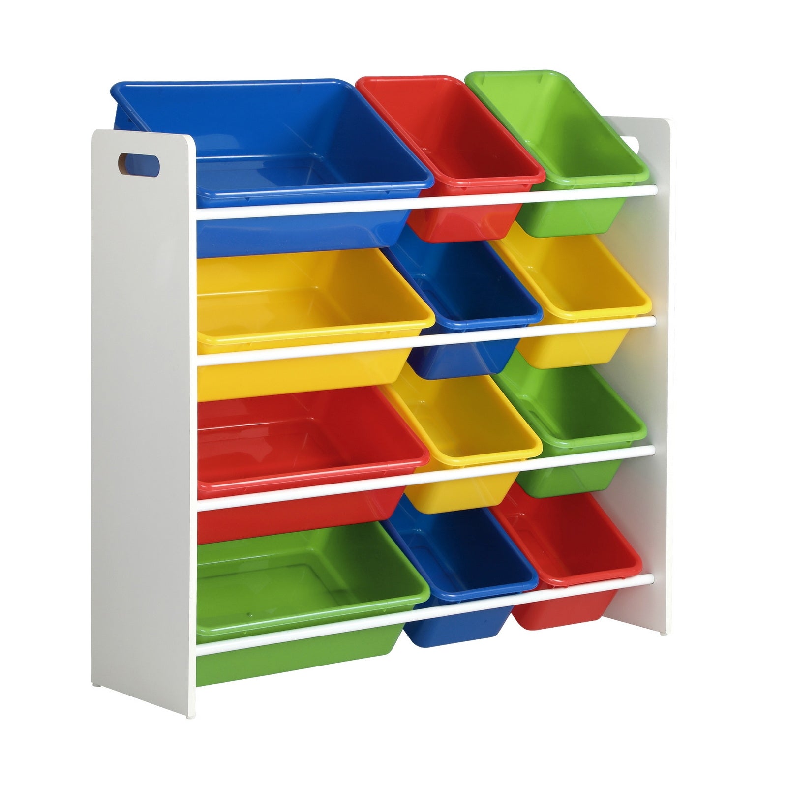 Oikiture Kids Toy Box Organiser 12 Bins Display Shelf Storage Rack Drawer - Sunyee