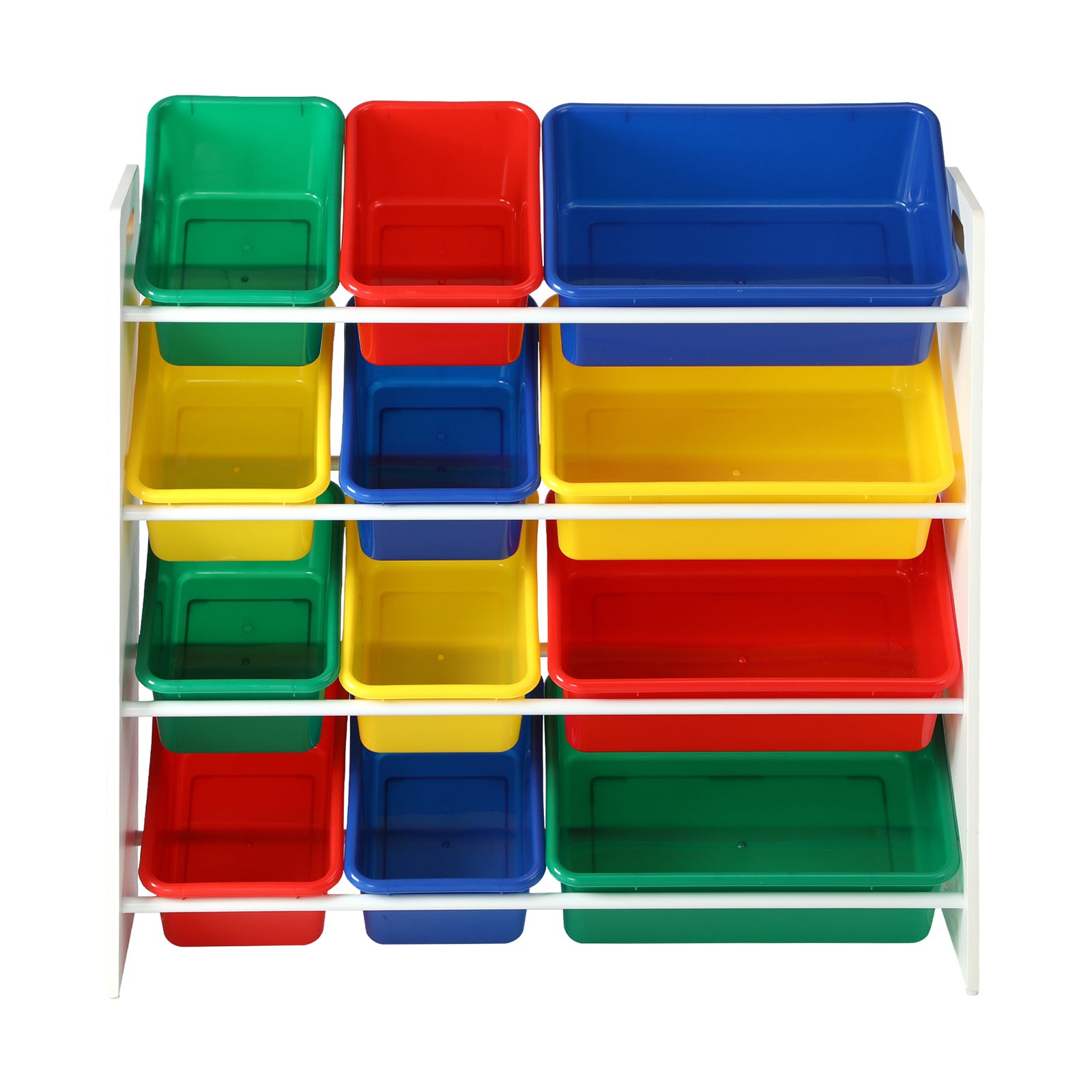 Oikiture Kids Toy Box Organiser 12 Bins Display Shelf Storage Rack Drawer - Sunyee