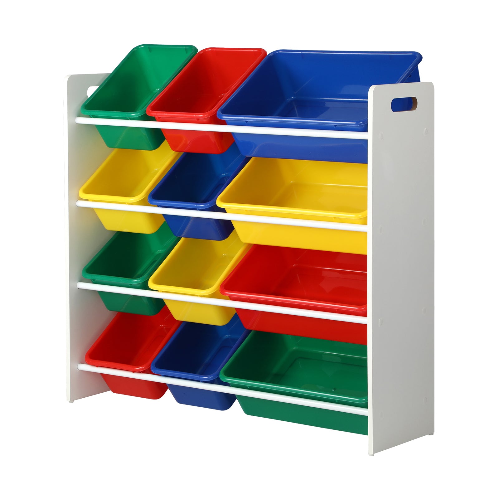Oikiture Kids Toy Box Organiser 12 Bins Display Shelf Storage Rack Drawer - Sunyee
