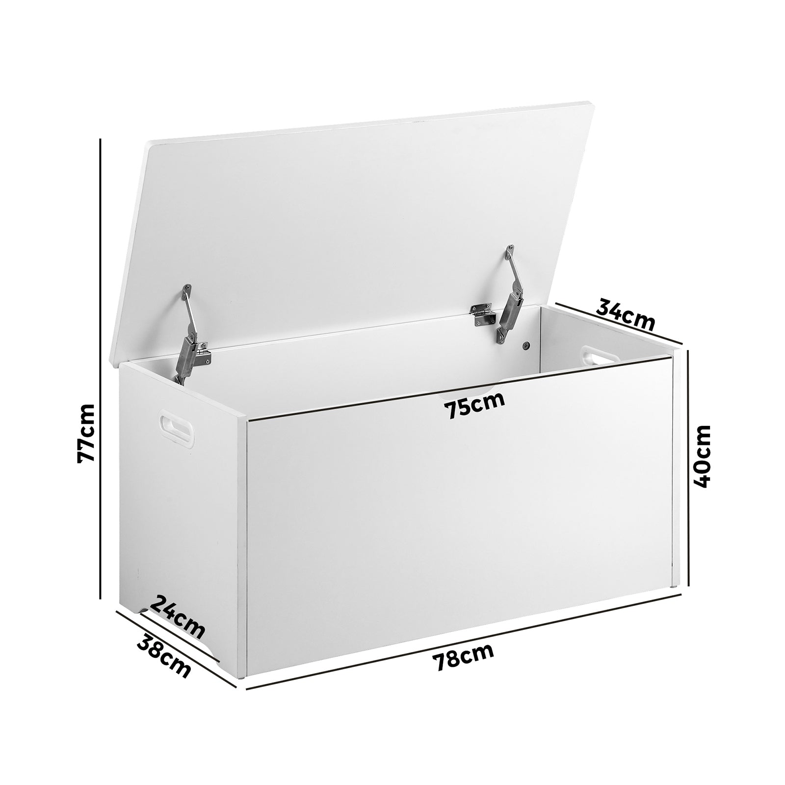 Oikiture Kids Toy Storage Box Chest Cabinet Container Children Room Organiser - Sunyee