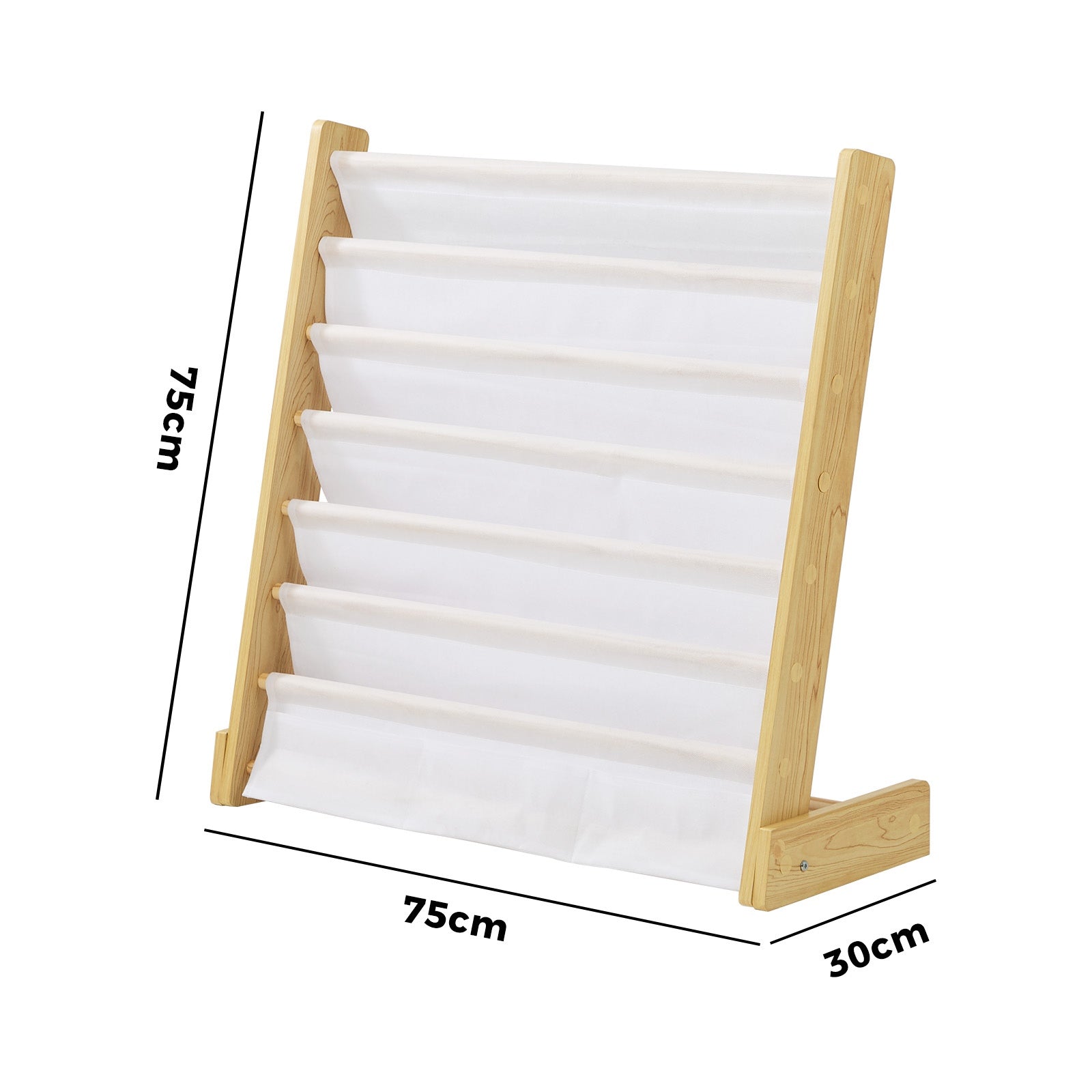 Oikiture Kids Bookshelf Bookcase Children Magazine Rack Display Shelf Organiser