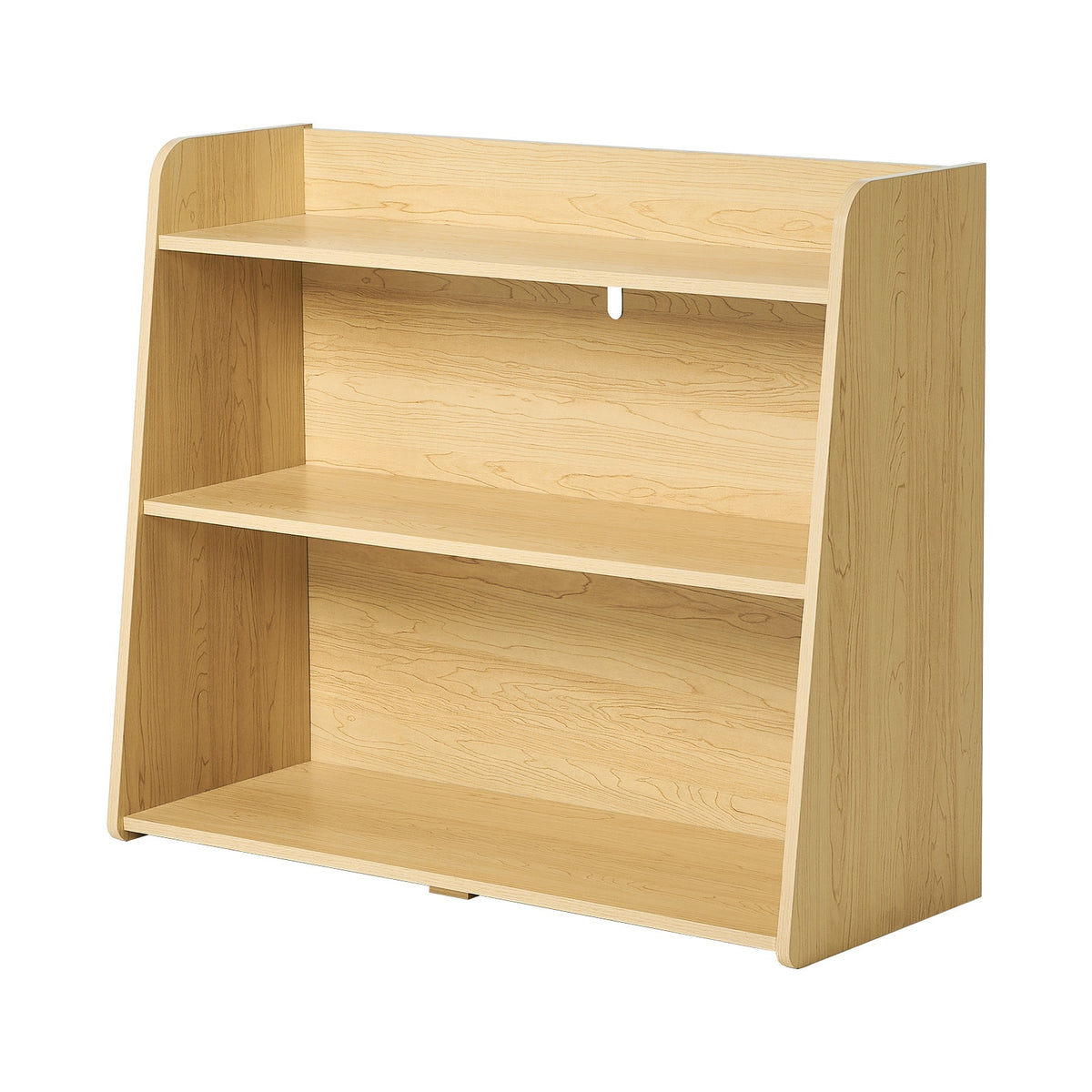 Oikiture Kids Storage Bookshelf Organiser 3 Tier Open Shelves Rack Natural - Sunyee
