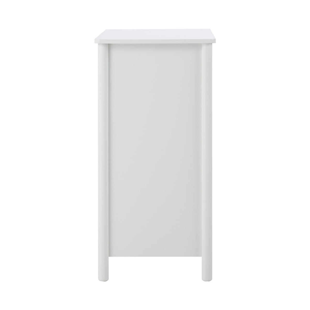 Oikiture Kids Storage Bookshelf 2 Tier Display Shelf Scalloped Edge White