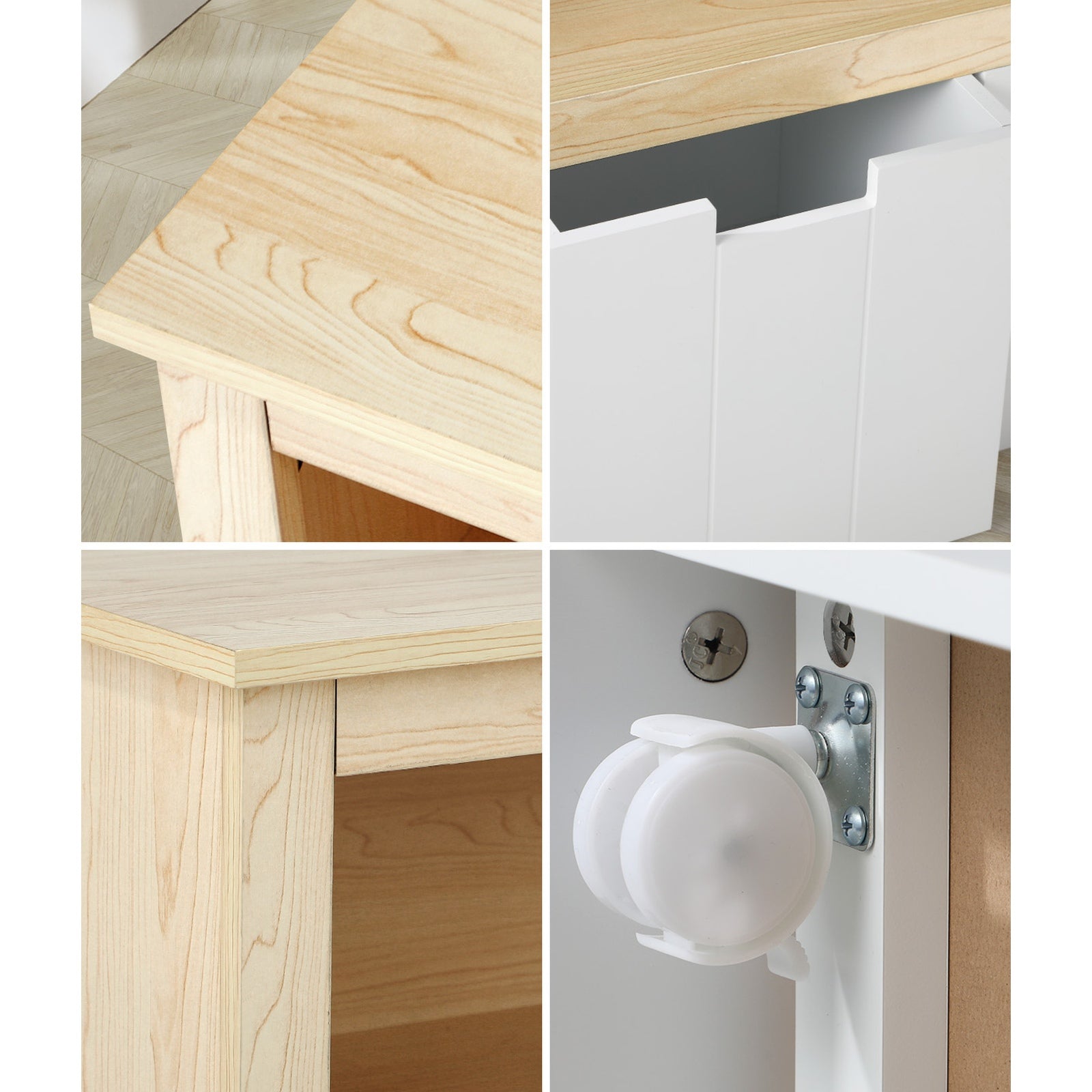 Oikiture Kids Toy Storage Cabinet Displayshelf With 3 Portable Box Bookshelf - Sunyee