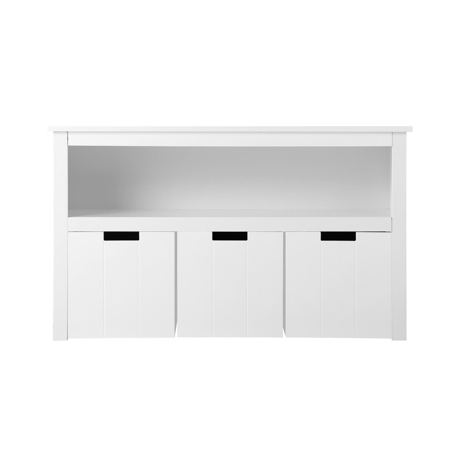 Oikiture Kids Toy Storage Cabinet Displayshelf With 3 Portable Box Bookshelf - Sunyee