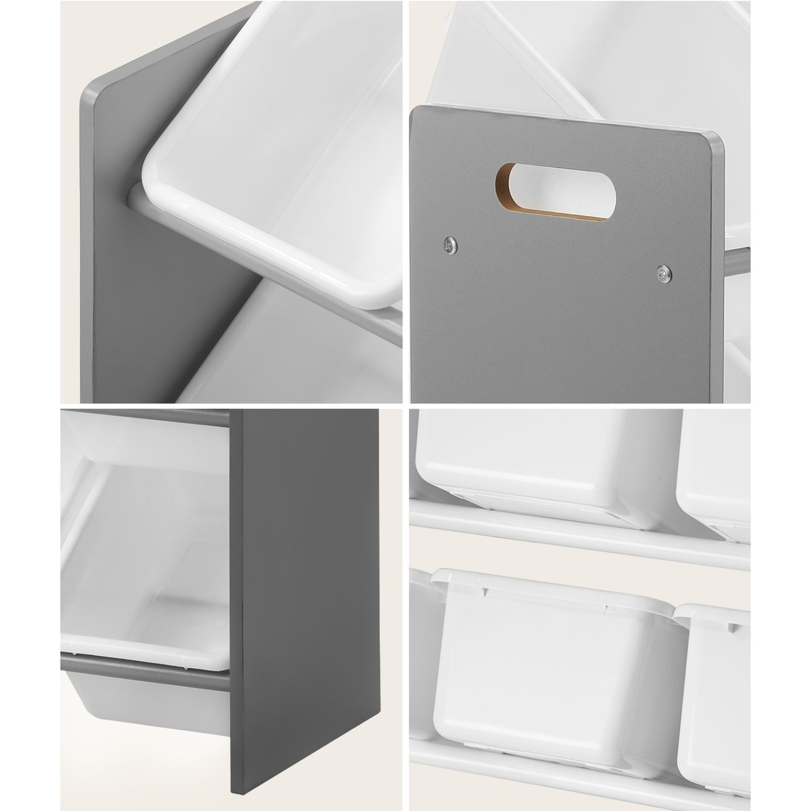 Oikiture Kids Toy Box Organiser 9 Bins Display Shelf Storage Rack Drawer - Sunyee