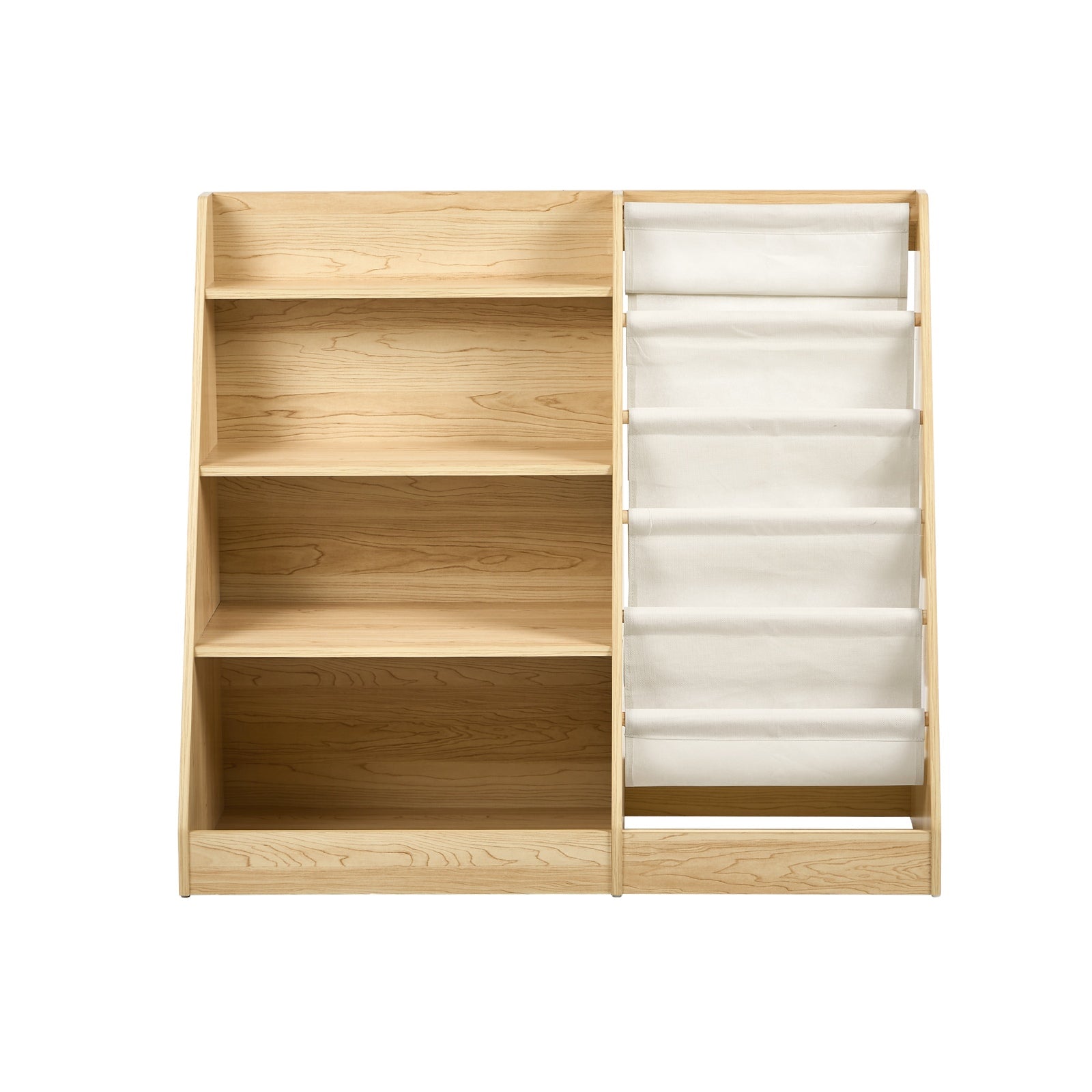 Oikiture Kids Bookshelf Bookcase Multi Tiers Display Shelf Rack DIY Organiser
