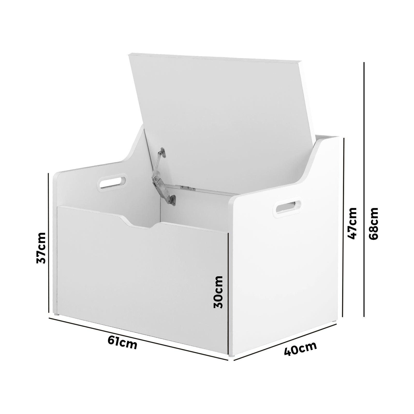 Oikiture Kids Toy Box Storage Chest Container Children Bench Clothes Organiser - Sunyee