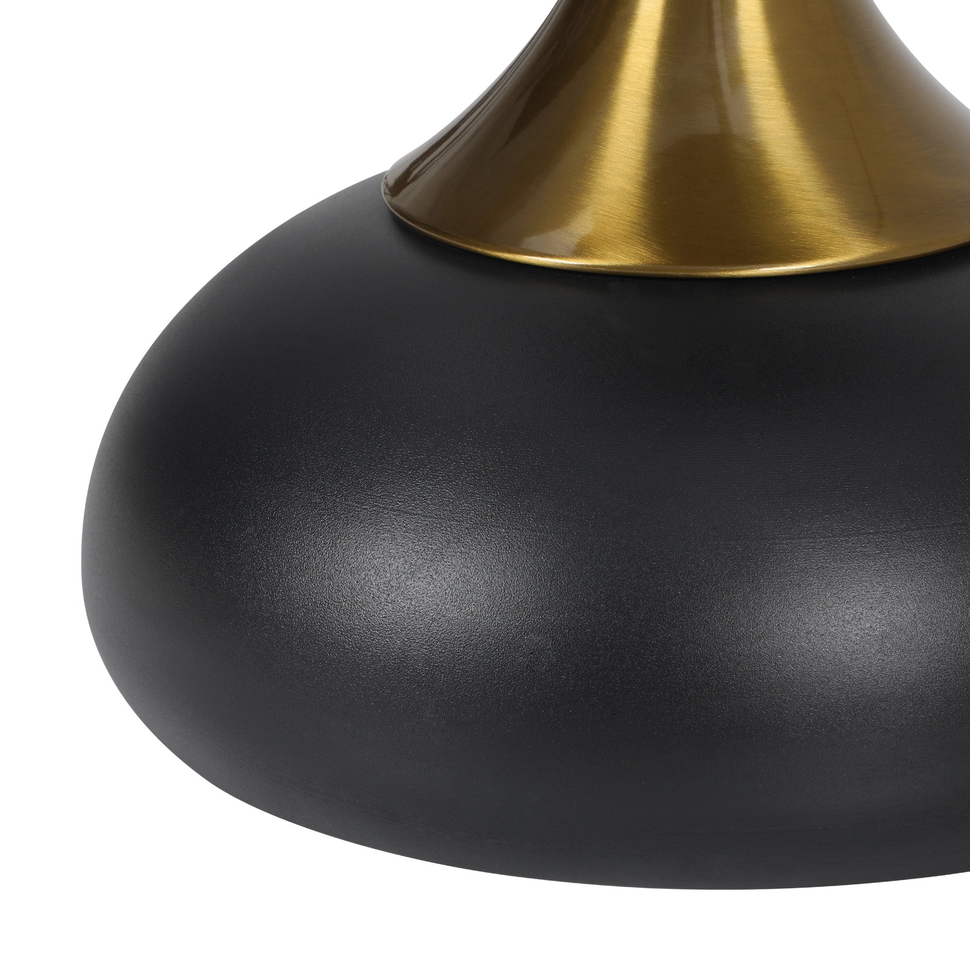 Oikiture Coffee Side Table Bedside Sofa Tea End Tables Round Metal Black - Sunyee