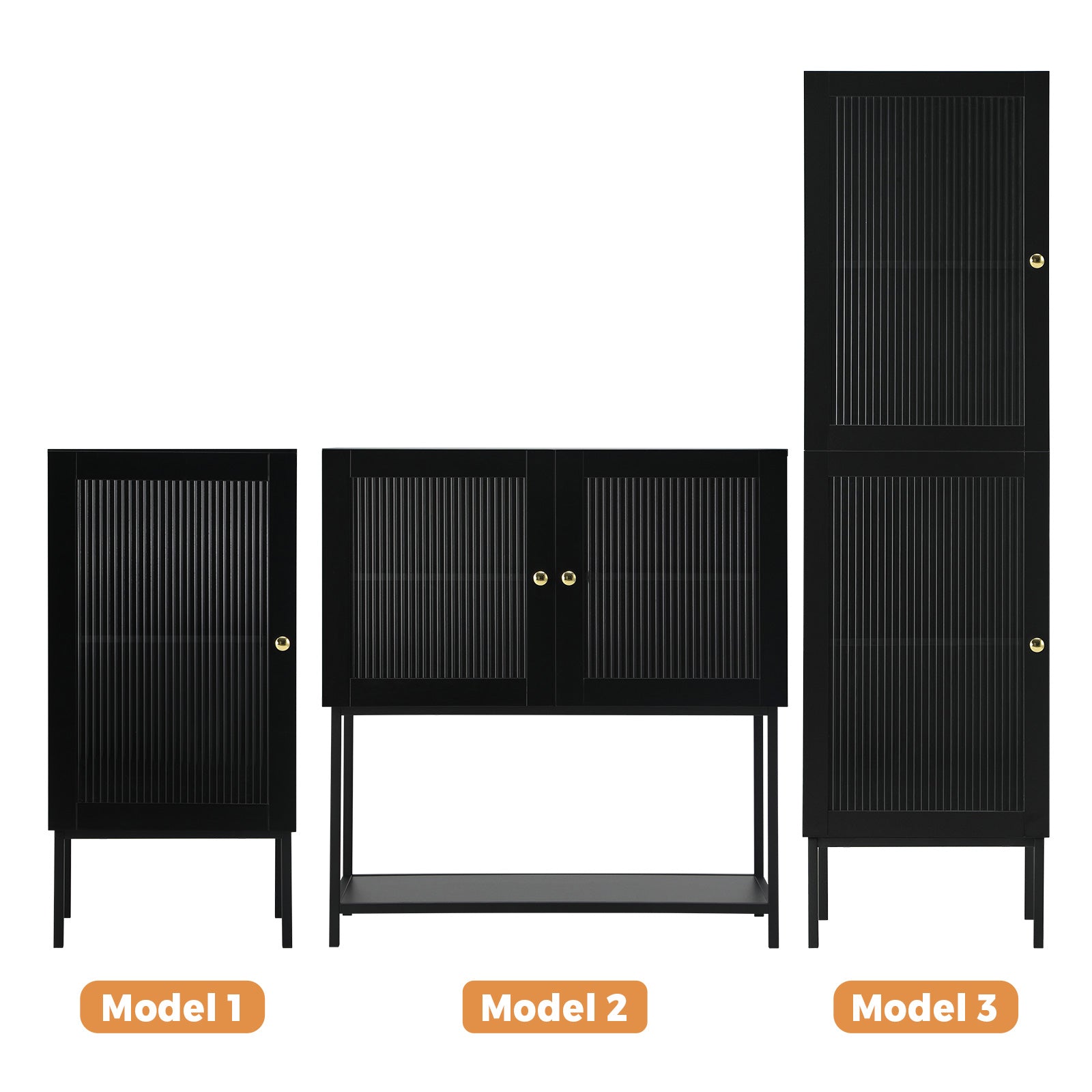 Oikiture Bathroom Cabinet Storage Toilet Cupboard Tempered Glass Door Black - Sunyee