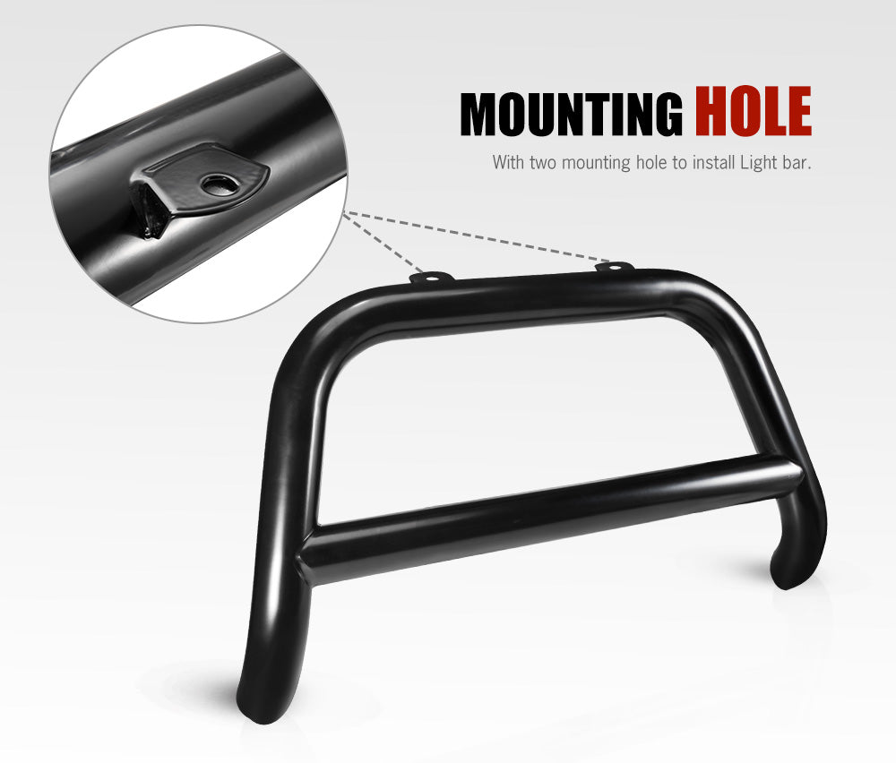 Matt Black Steel Nudge Bar Grille Bumper Guard For Nissan Navara NP300 2015-2020 - Sunyee