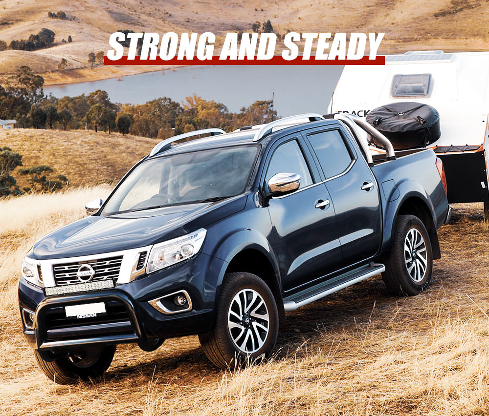 Nudge Bar 3" Grille Guard For Nissan Navara NP300 2015-2020 + 20" LED Light Bar - Sunyee