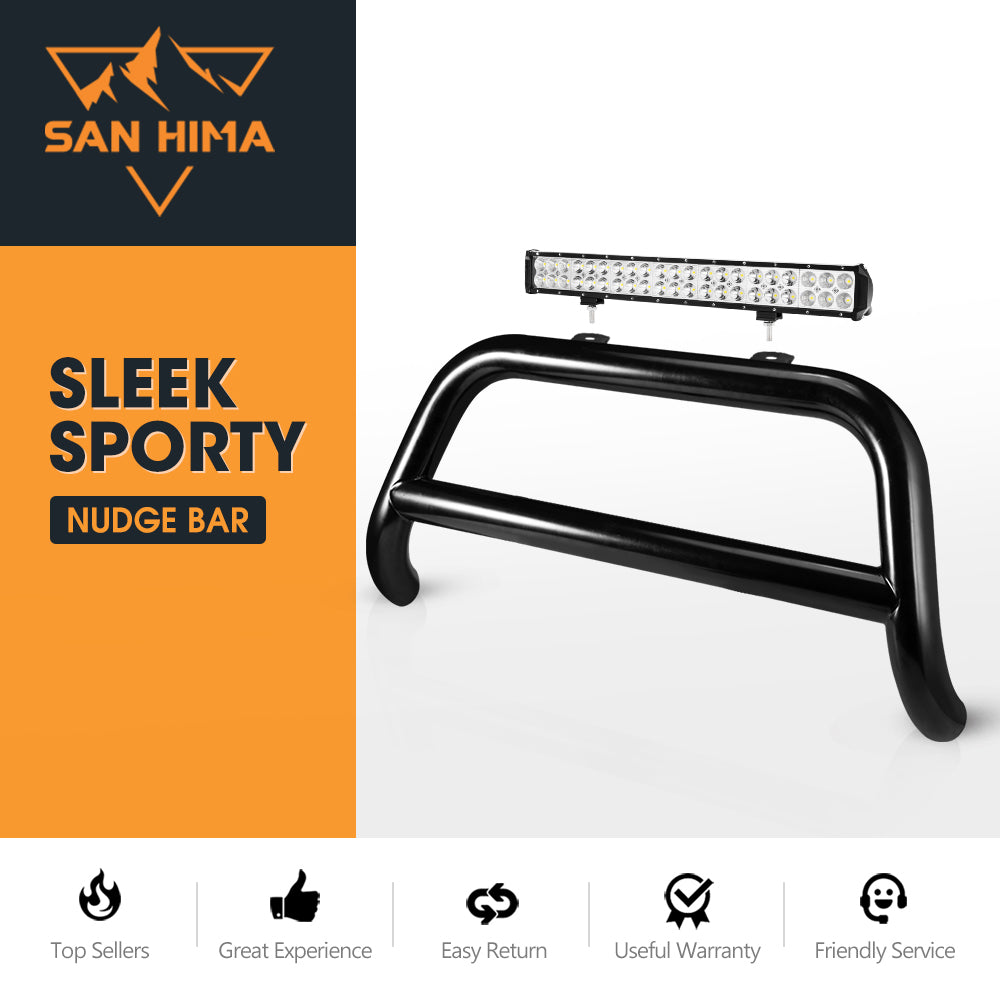 Nudge Bar 3" Grille Guard for Ford Ranger T6 T7 PX 2012-2018 + Light Bar - Sunyee