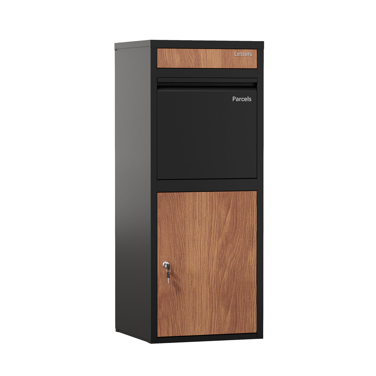 Oikiture Steel Parcel Letterbox Drop Box Package Lockable Storage
