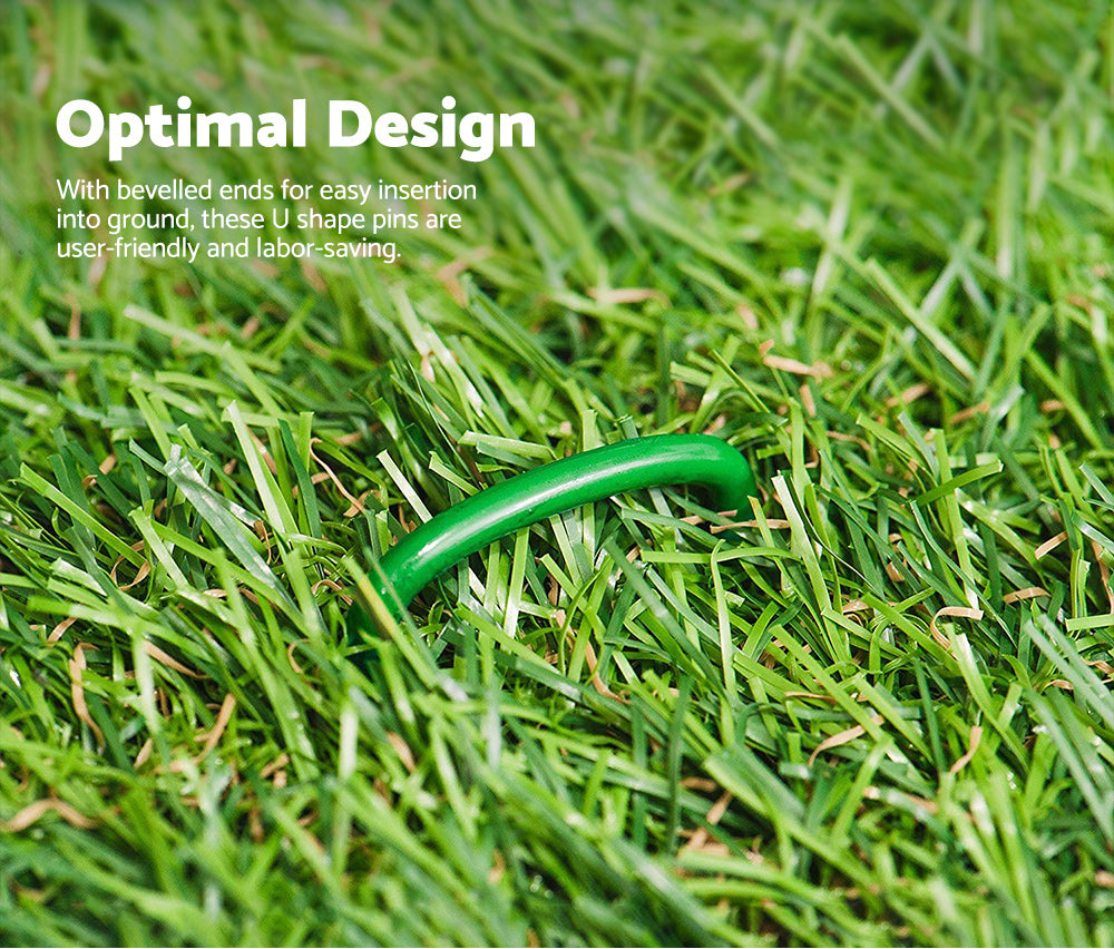 Synthetic Artificial Grass Pins Fake Lawn Turf Weed Mat U Pegs Weedmat 200pcs - Sunyee