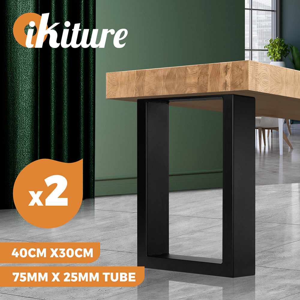 Oikiture 2X Coffee Dining Table Legs Bench Box DIY Steel Metal Industrial 40CM - Sunyee