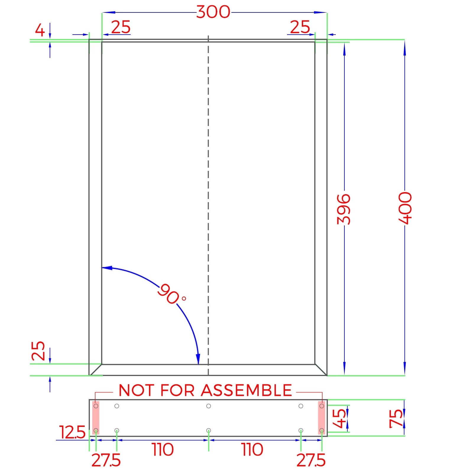 Oikiture 2X Coffee Dining Table Legs Bench Box DIY Steel Metal Industrial 40CM - Sunyee