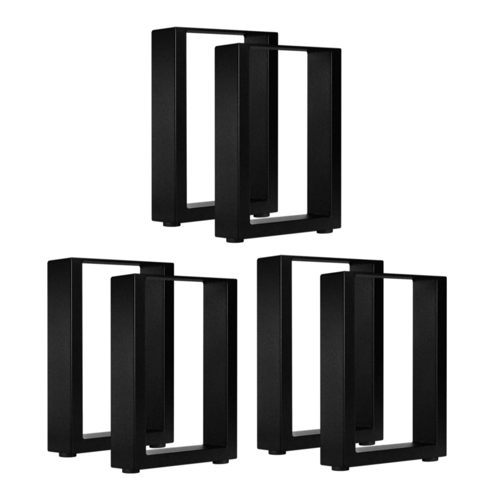 Oikiture 6X Coffee Dining Table Legs Bench Box DIY Steel Metal Industrial 40CM - Sunyee