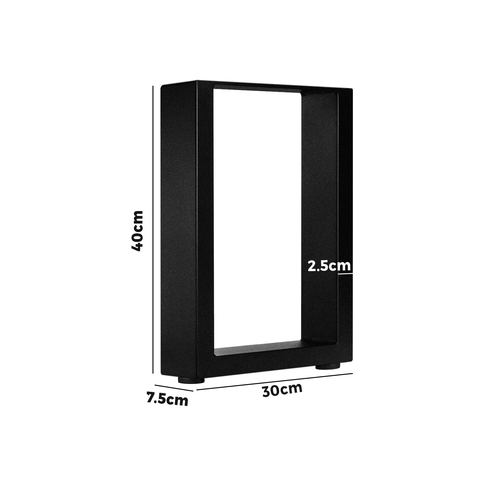 Oikiture 6X Coffee Dining Table Legs Bench Box DIY Steel Metal Industrial 40CM - Sunyee