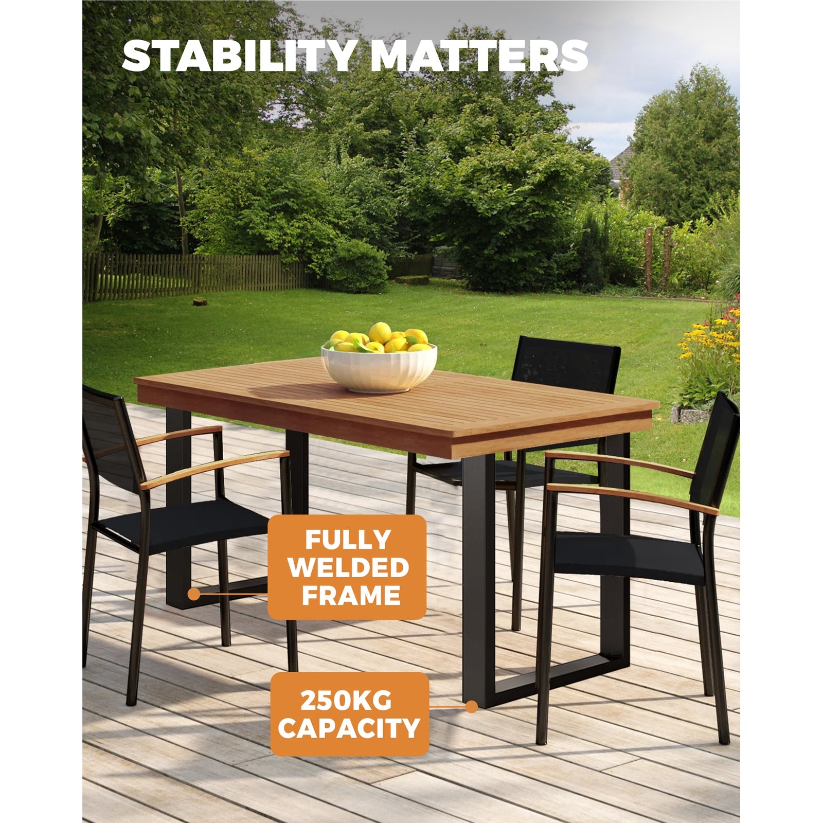 Oikiture 4X Coffee Dining Table Legs Bench Box Steel Metal Industrial 71 X 50CM - Sunyee