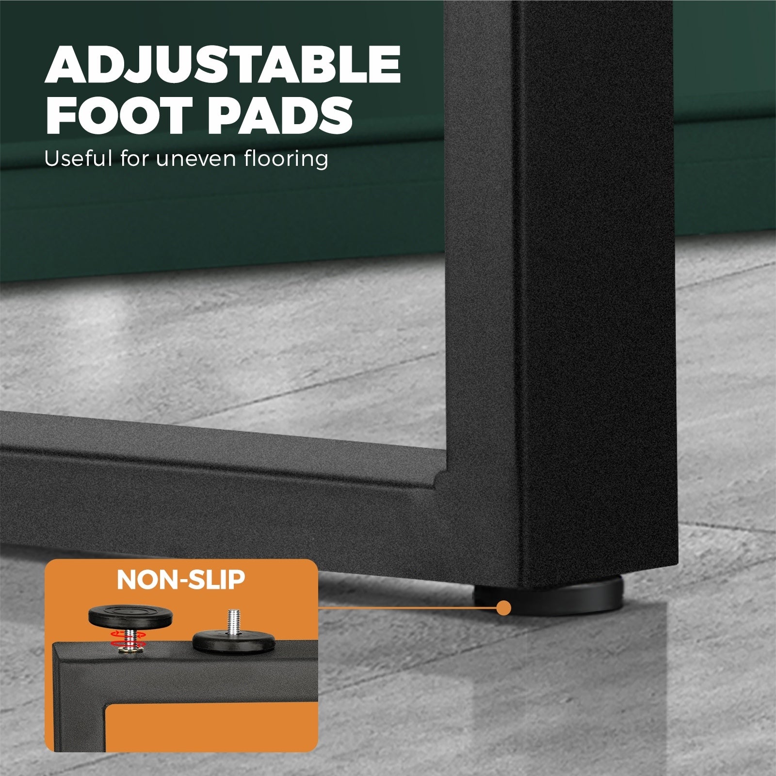 Oikiture 6X Coffee Dining Table Legs Bench Box Steel Metal Industrial 71 X 50CM - Sunyee