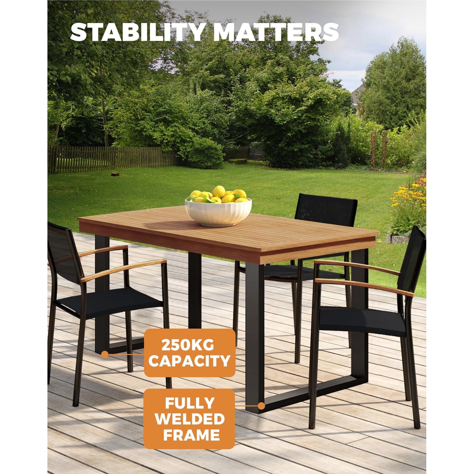 Oikiture 4X Coffee Dining Table Legs Bench Box Steel Metal Industrial 71 X 65CM - Sunyee