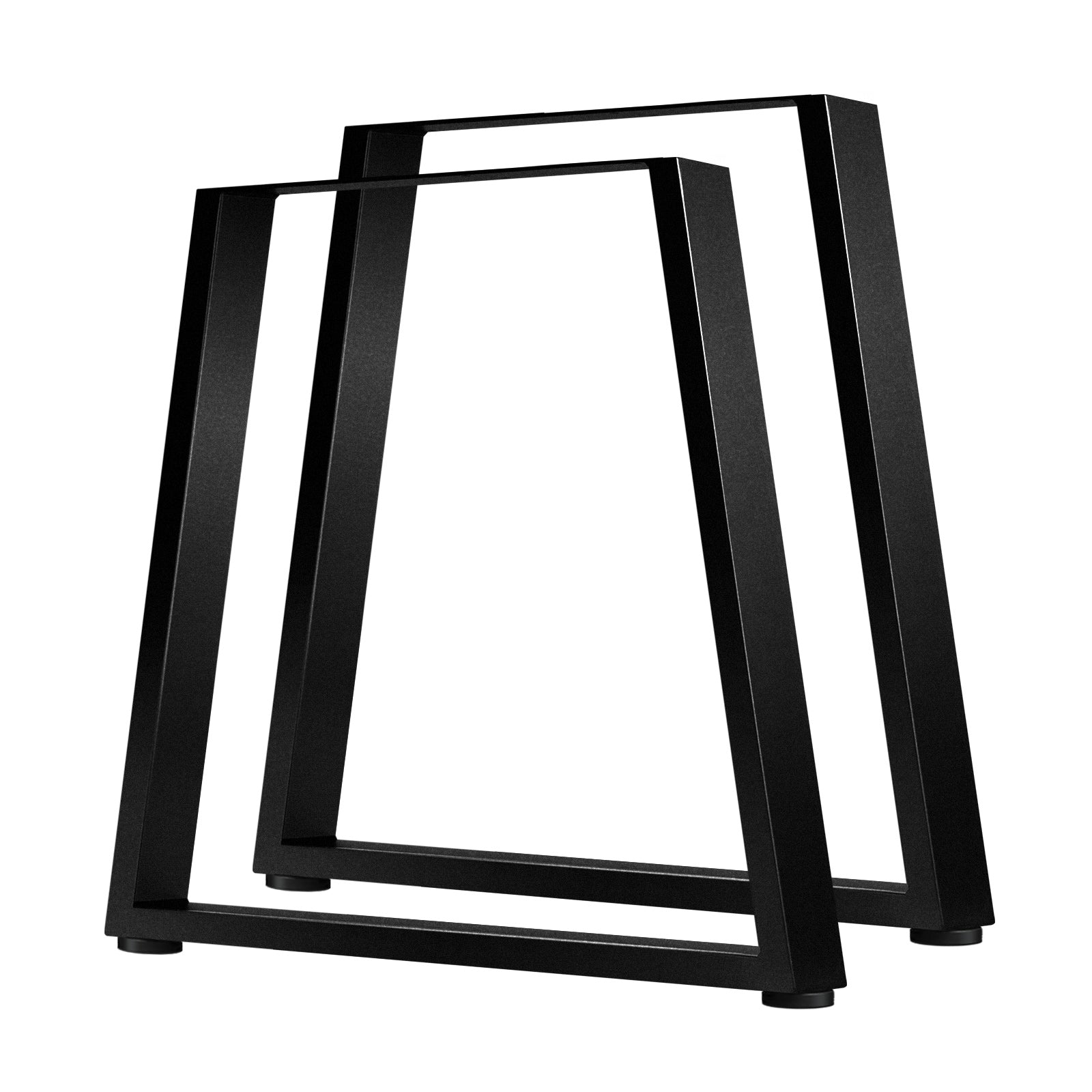 Oikiture 2x Coffee Dining Table Legs Industrial Vintage Bench Trapezoid Metal - Sunyee