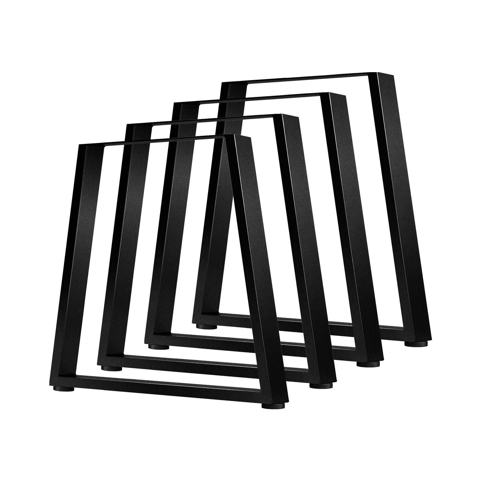 Oikiture 4x Coffee Dining Table Legs Industrial Vintage Bench Trapezoid Metal - Sunyee