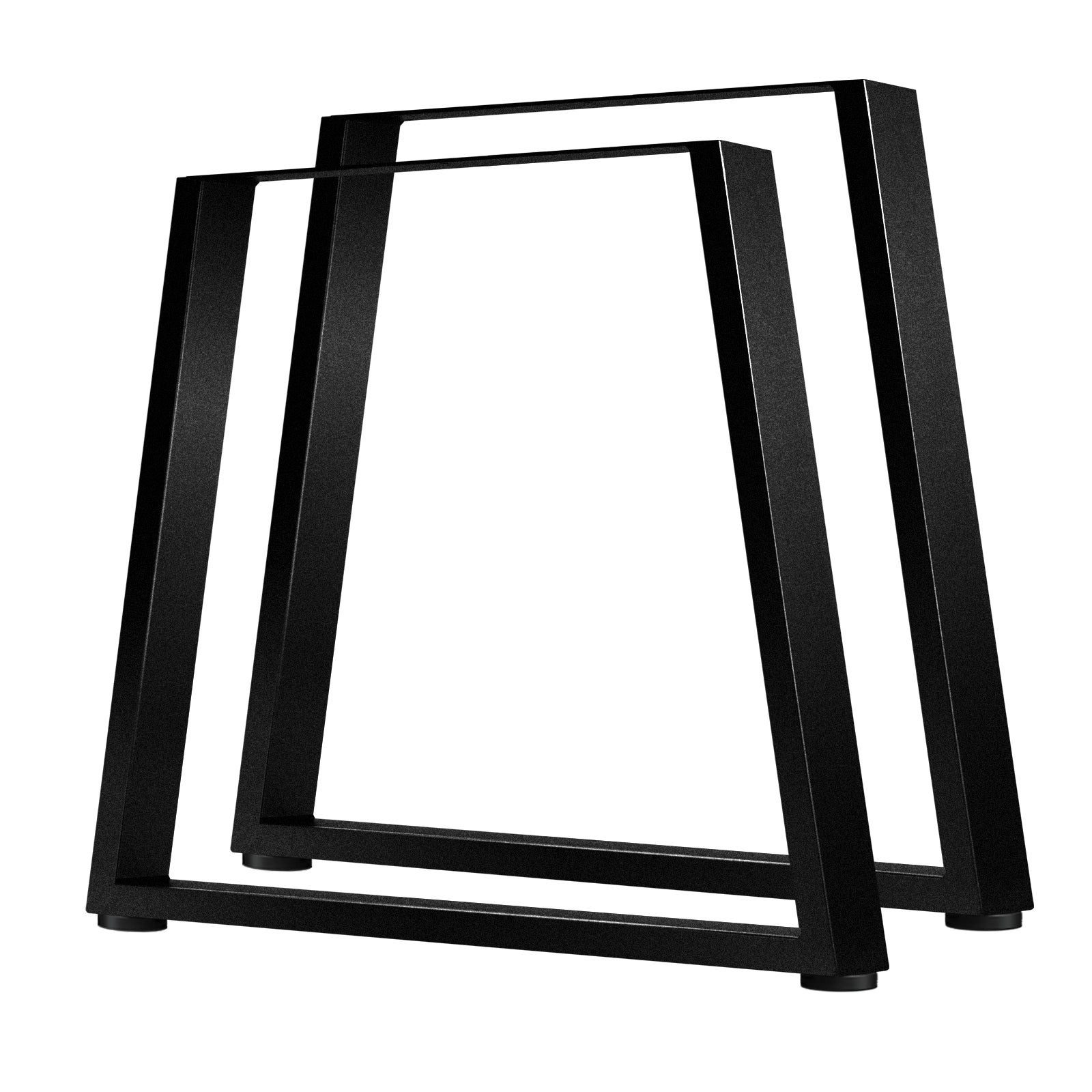 Oikiture 2x Coffee Dining Table Legs Trapezoid Industrial Vintage Bench Metal - Sunyee