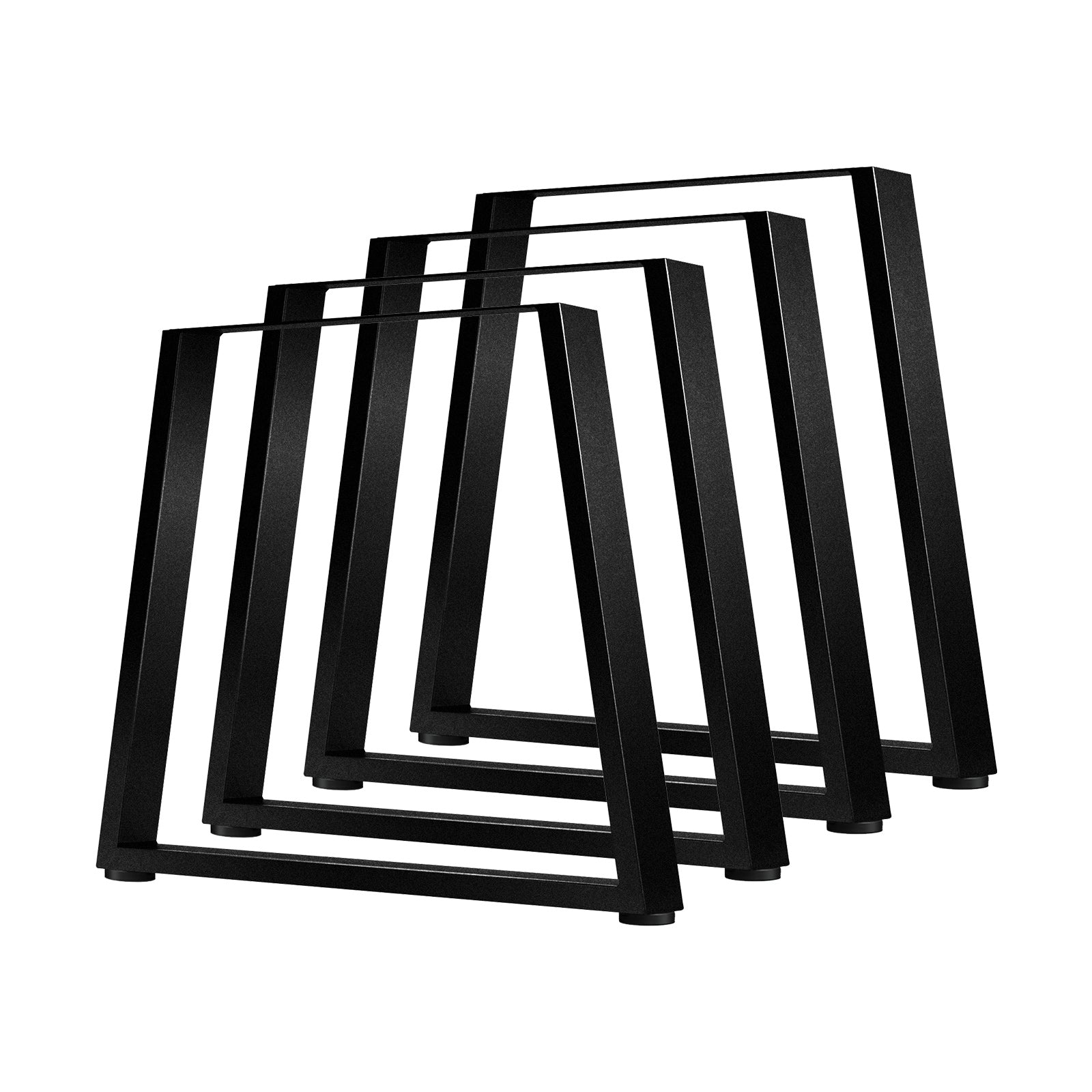 Oikiture 4x Coffee Dining Table Legs Trapezoid Industrial Vintage Bench Metal - Sunyee