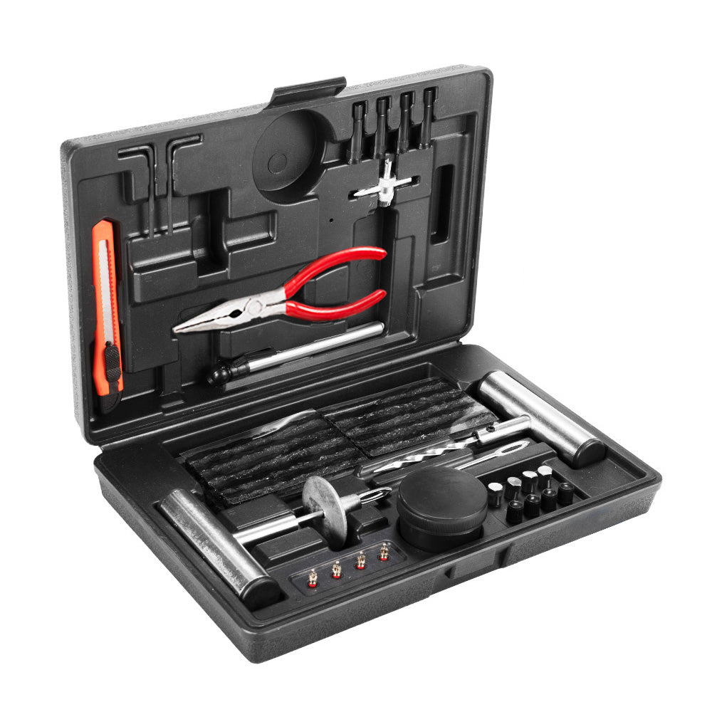 67PCS Tyre Puncture Repair Recovery Kit Heavy Duty 4WD Offroad Plugs Tubeless - Sunyee