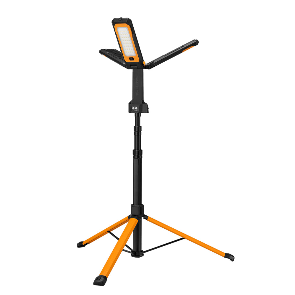 San Hima LED Tripod Light Portable Lithium Telescopic Lamp Camping Rechargeable - Sunyee