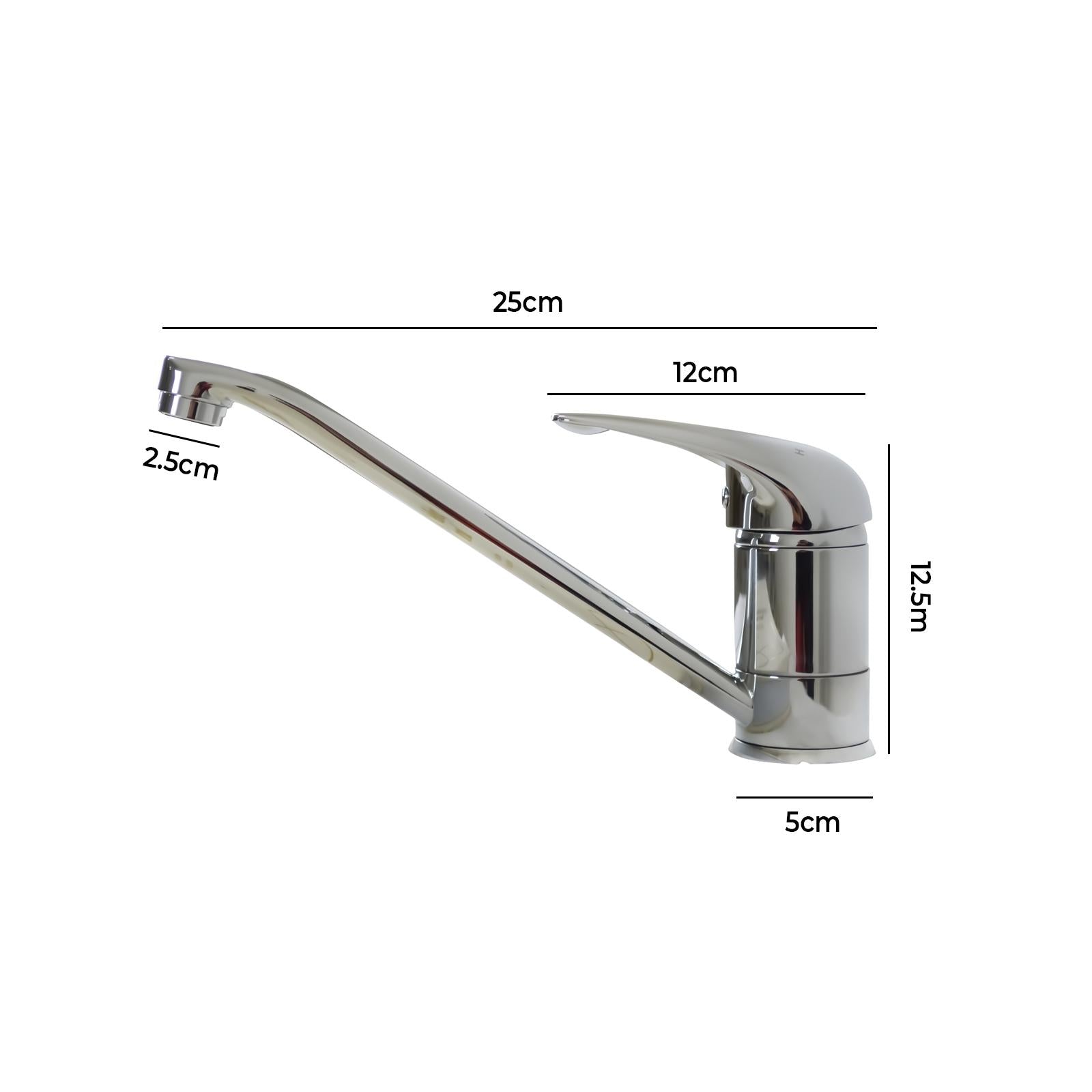 WELS Kitchen Tap Mixer Taps Sink Laundry Basin Faucet Vanity Swivel Chrome - Sunyee