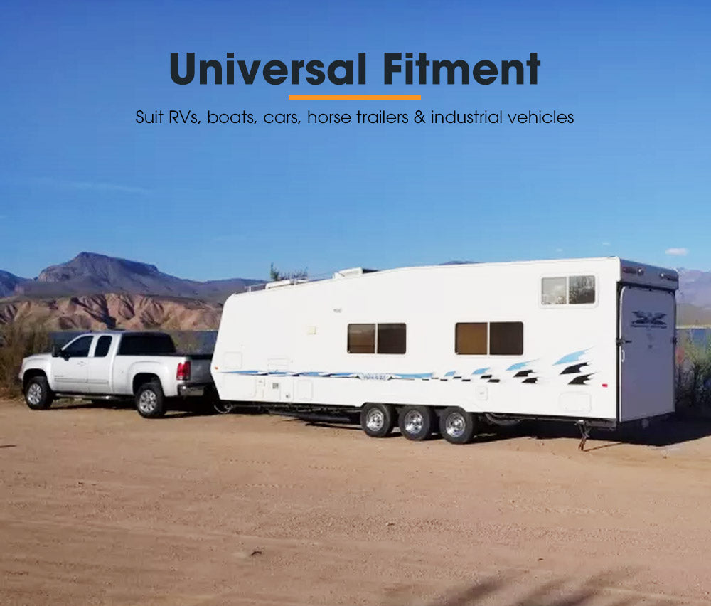 Adjustable Towbar Ball Mount 2" Hitch Towing Trailer Camper Bike Rack 4WD - Sunyee