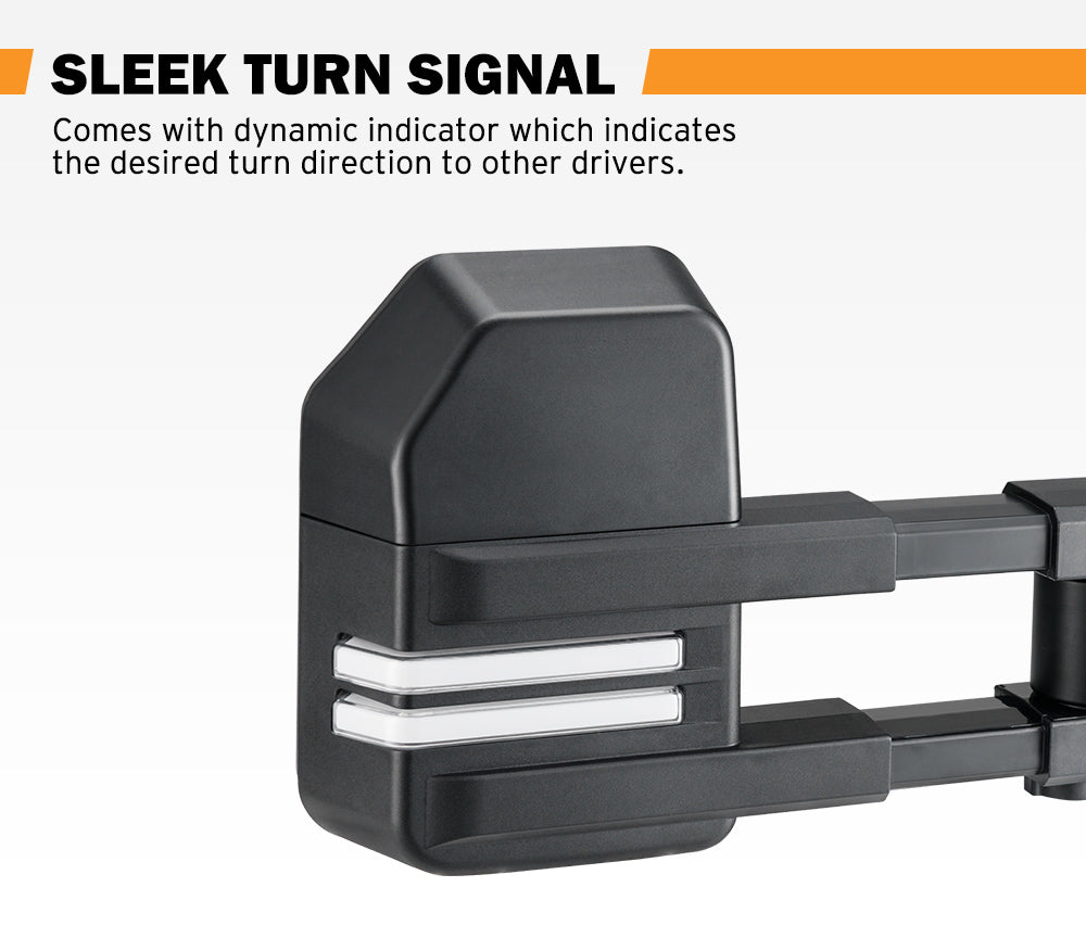 San Hima Extendable Towing Mirrors Gen2 for Isuzu D-MAX DMAX MY2021-Current - Sunyee