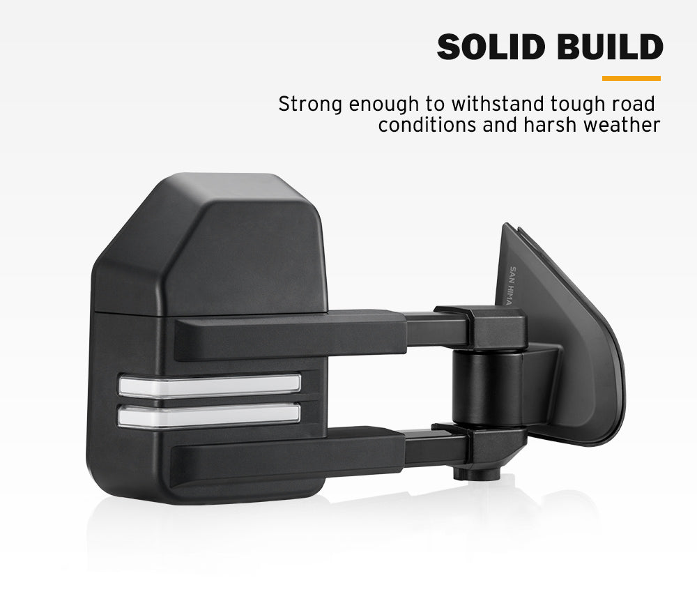 San Hima Extendable Towing Mirrors Gen2 for Isuzu MU-X MY2021-Current - Sunyee