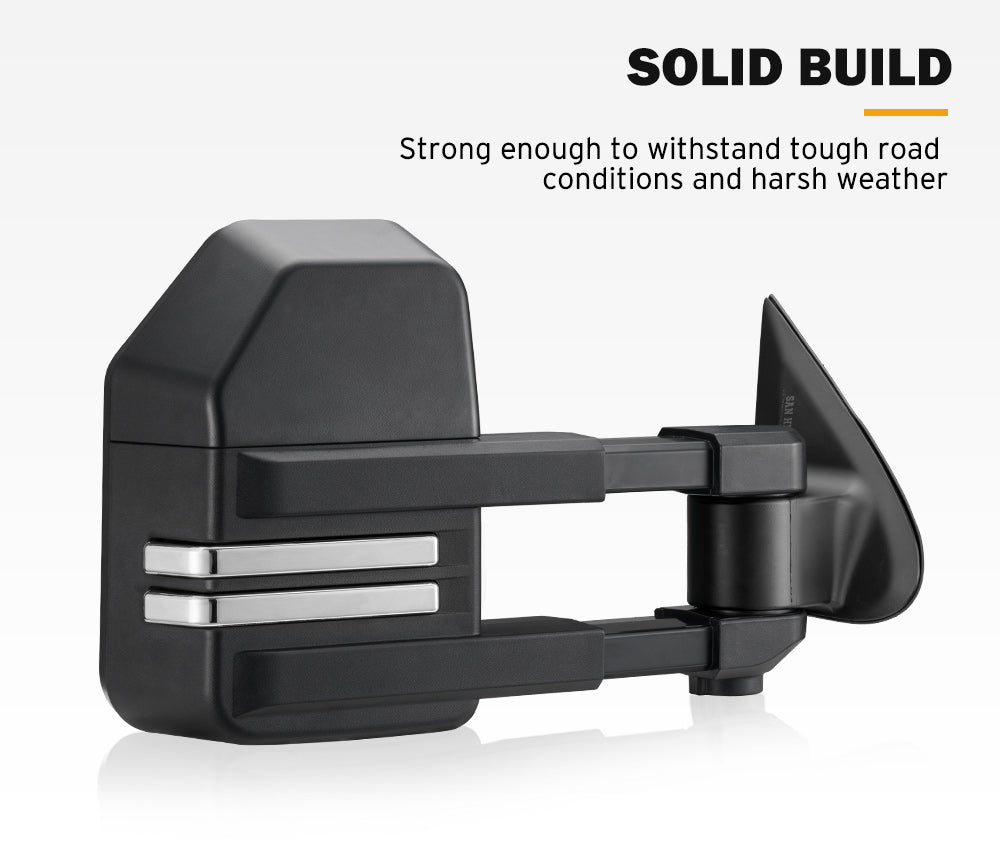 San Hima Extendable Towing Mirrors Gen2 for Mitsubishi Triton MQ/MR 2015-On - Sunyee